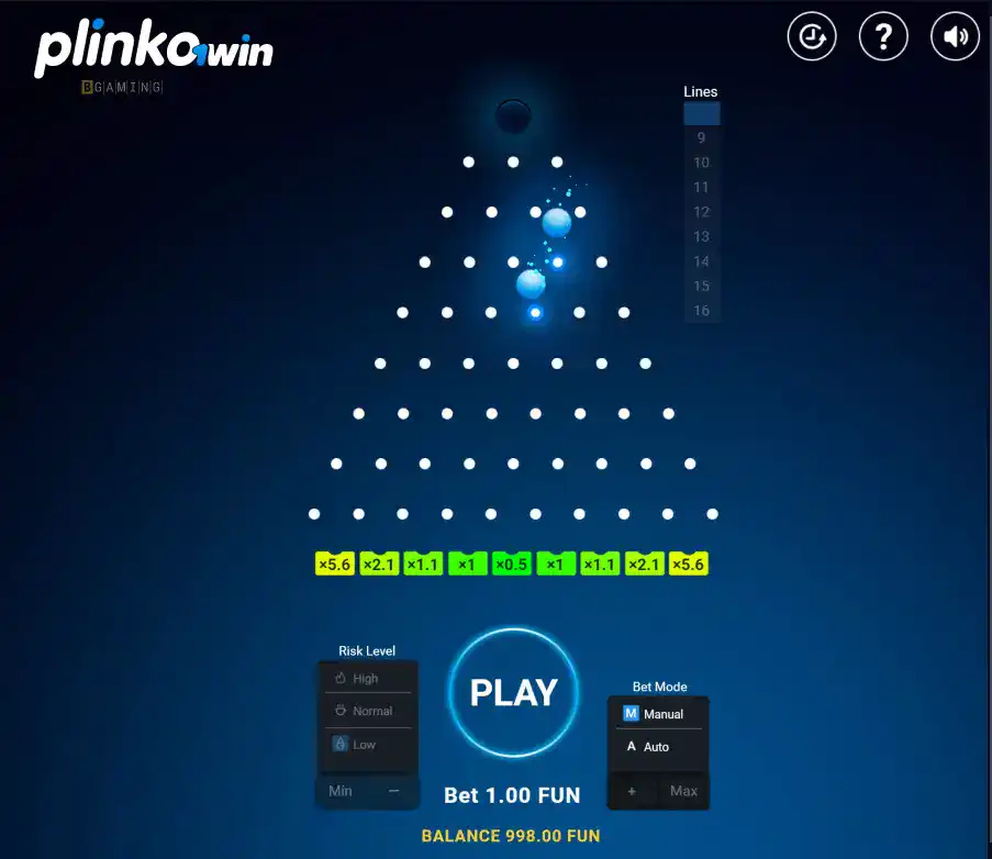 1win Plinko game in Malaysia