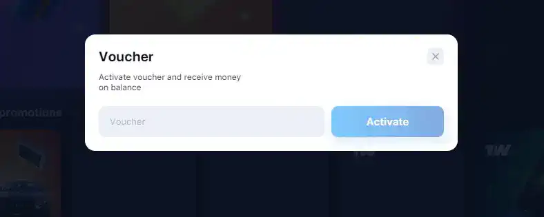 1win promo code for a welcome bonus